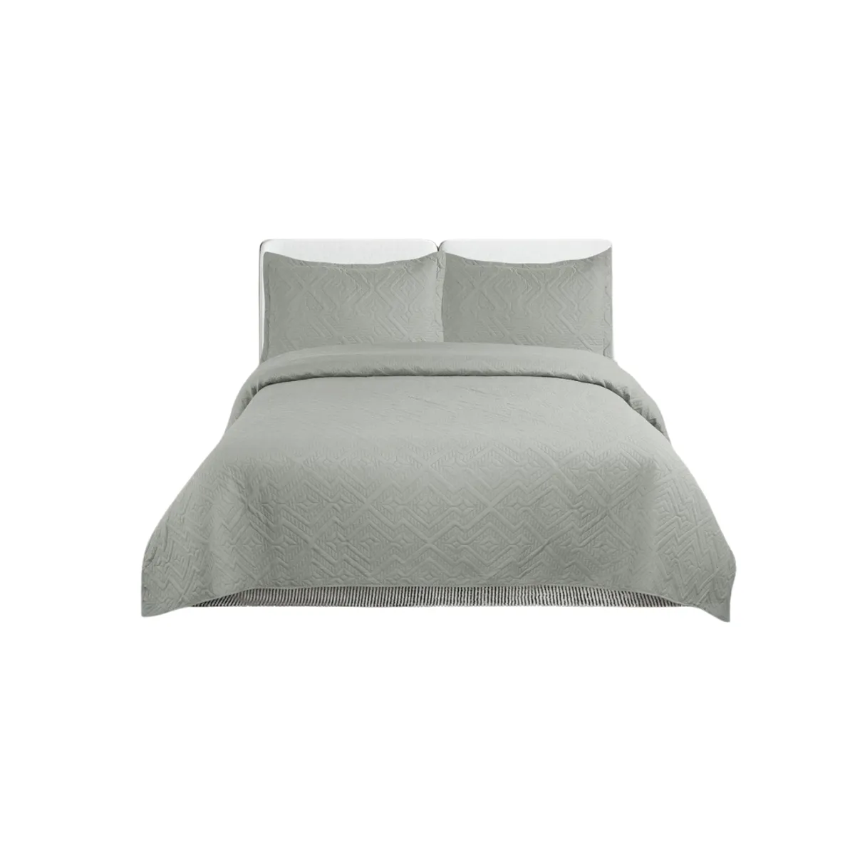 GENERICO - Cubrecama De Verano Delgado Quilt 2 Plazas Unicolor