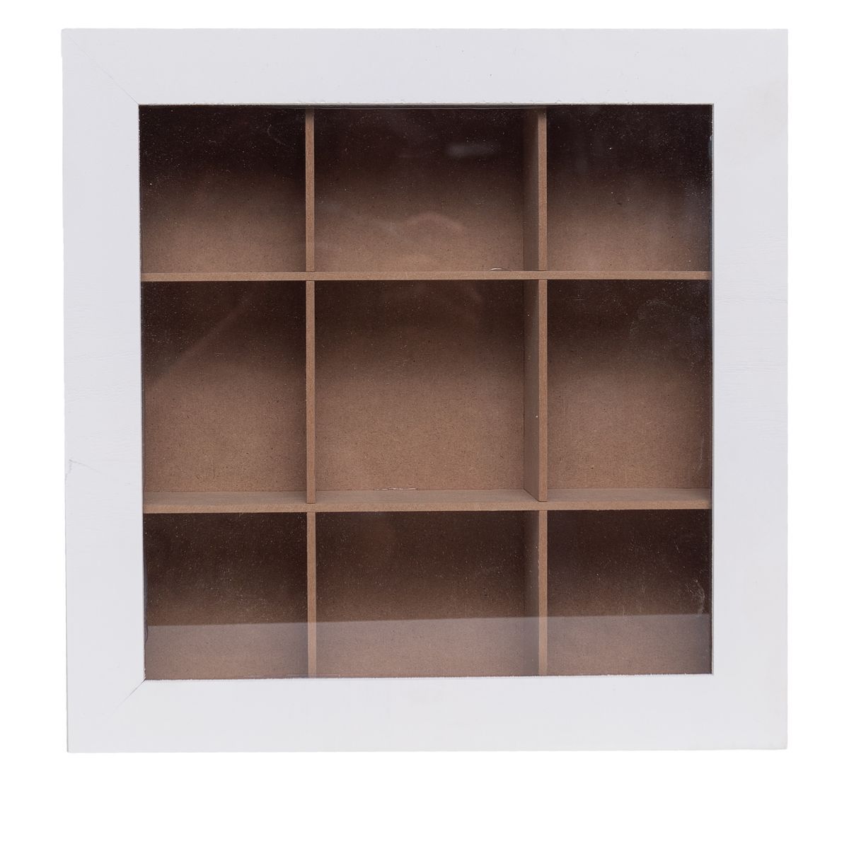 GENERICO - Caja De Té Mediana De Madera 9 Espacios Ramas Flores