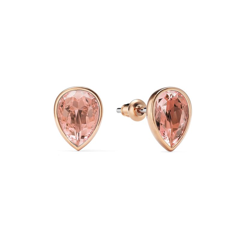 BLOOM CRYSTAL - Aros Mini Gota Rosa Vintage Cristal de Austria Oro Rosado
