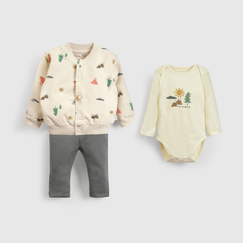 COLLOKY - Set Polerón/Body Niño Beige 56055 Colloky