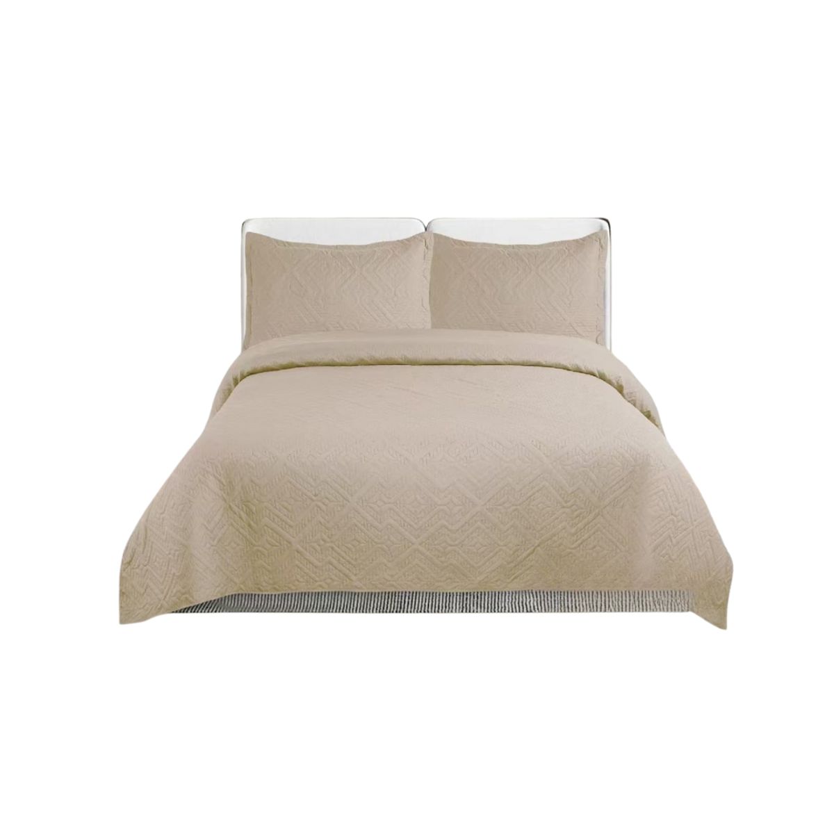 GENERICO - Cubrecama De Verano Delgado Quilt 2 Plazas Unicolor