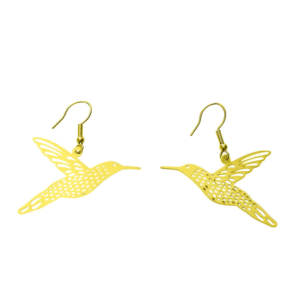 COGGIOLA - Aros Colibrí Enchapado Oro 18K