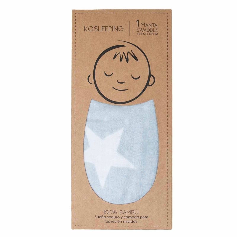 KOSLEEPING - Kosleeping Manta Swaddle de Bambú GRIS