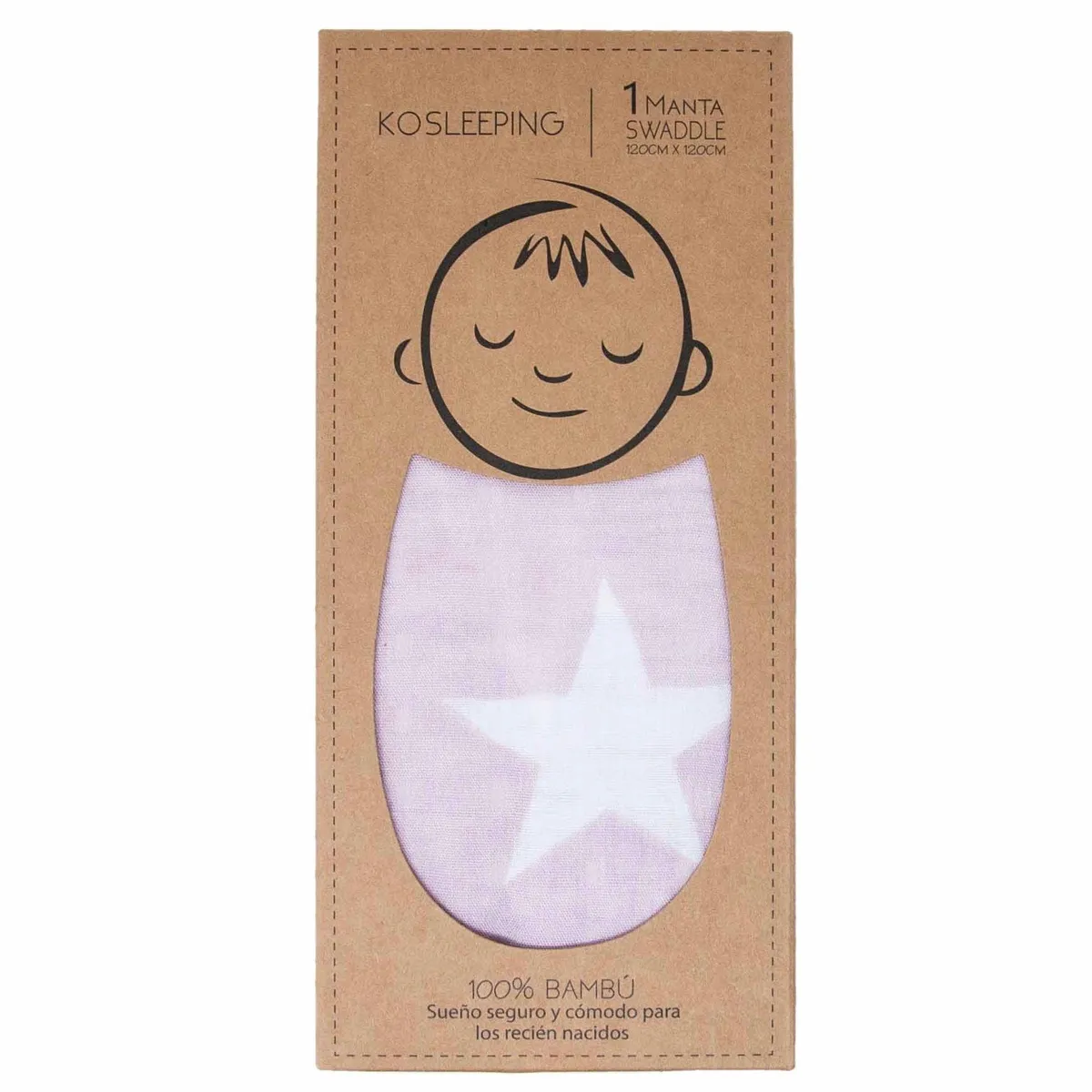 KOSLEEPING - Kosleeping Manta Swaddle de Bambú ROSADA