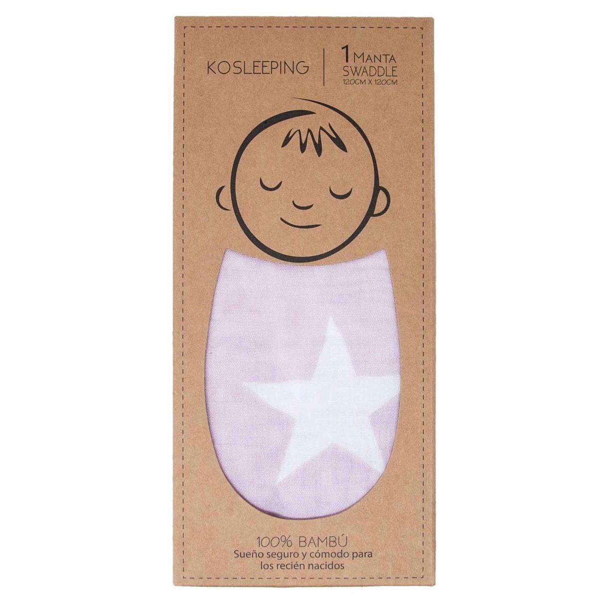 KOSLEEPING - Kosleeping Manta Swaddle de Bambú ROSADA