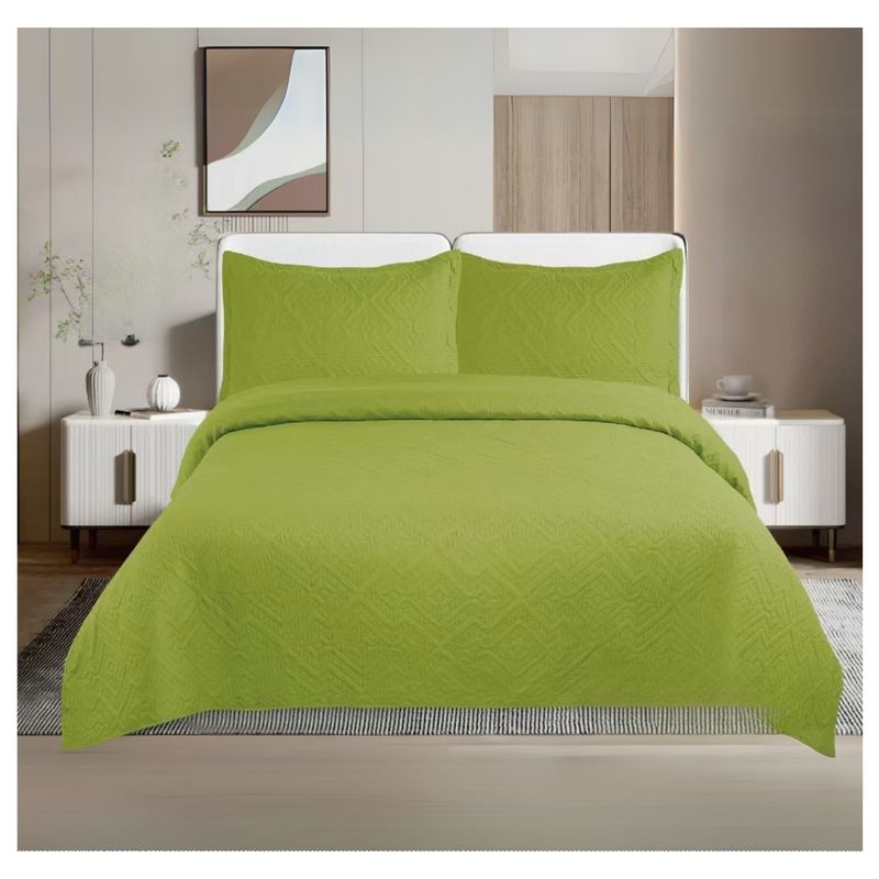 GENERICO - Cubrecama De Verano Delgado Quilt King Unicolor