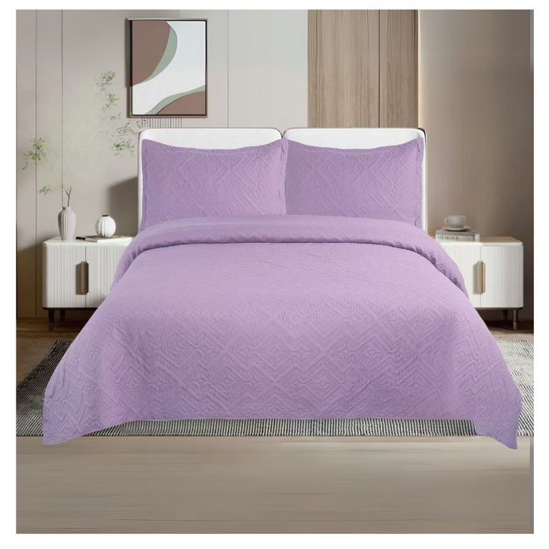 GENERICO - Cubrecama De Verano Delgado Quilt King Unicolor