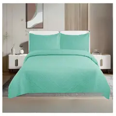 GENERICO - Cubrecama De Verano Delgado Quilt King Unicolor