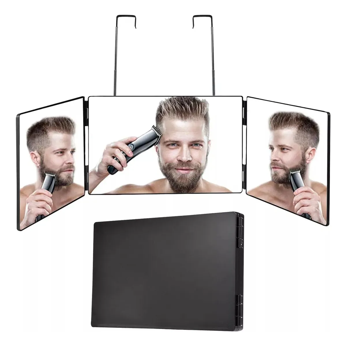 GENERICO - Espejo De 3 Vías Para Corte De Pelo Automático Sin Led
