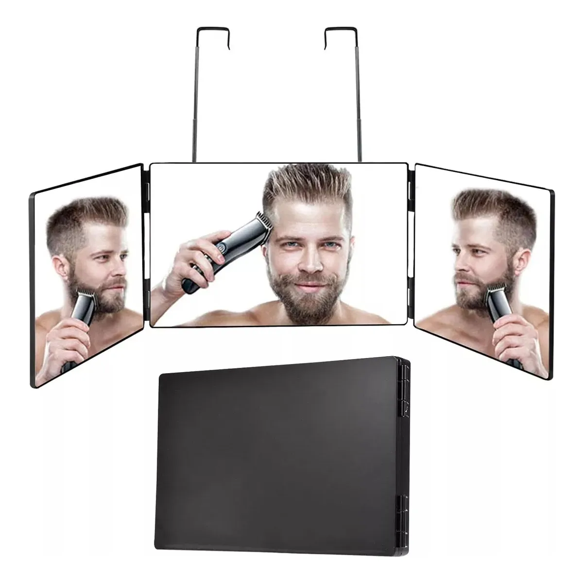 GENERICO - Espejo De 3 Vías Para Corte De Pelo Automático Sin Led