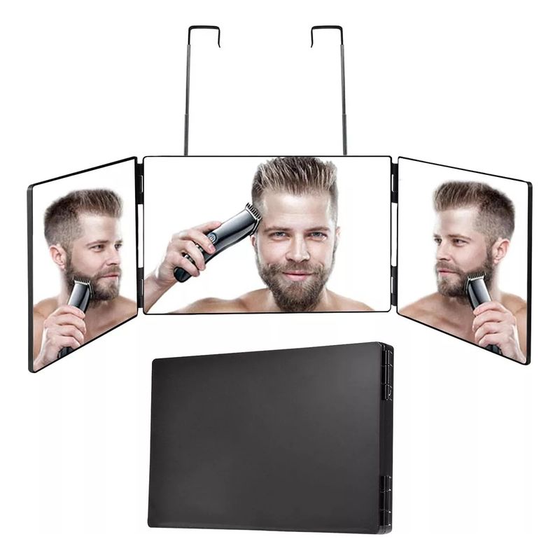 GENERICO - Espejo De 3 Vías Para Corte De Pelo Automático Sin Led