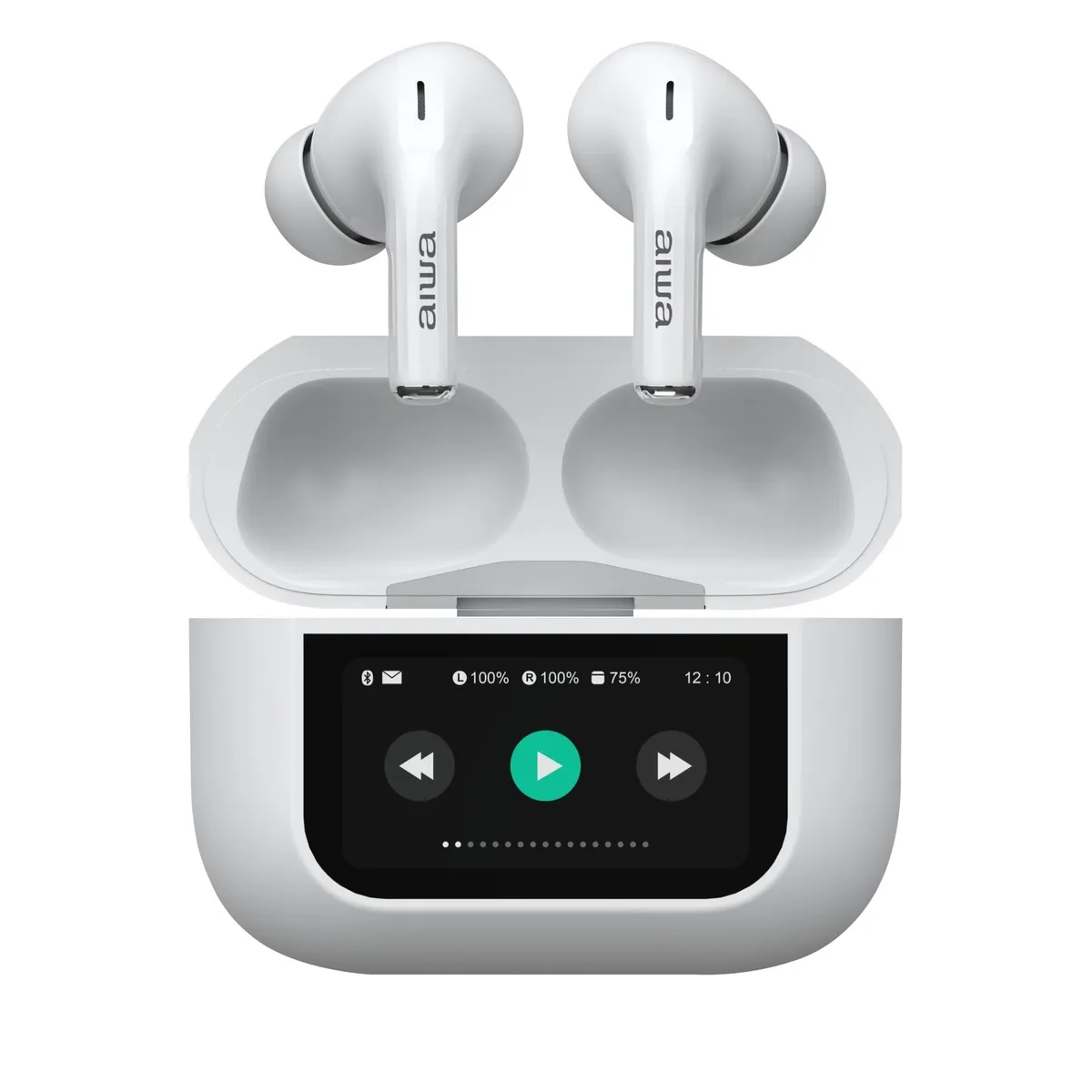 AIWA - Audífonos Aiwa In Ear Pantalla Táctil Bluetooth Aw-twsgpro