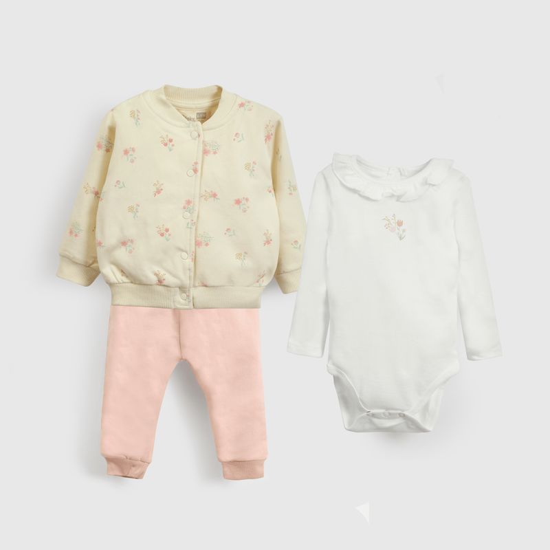 COLLOKY - Set Polerón/Body Niña Rosado 56054 Colloky_.