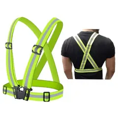 GENERICO - Arnés Reflectante De Seguridad Ajustable Elástico Bicicleta