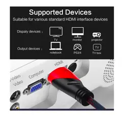 GENERICO - Cable Hdmi Full Hd 1080 Malla Blindado Doble Filtro 1,5 Metros