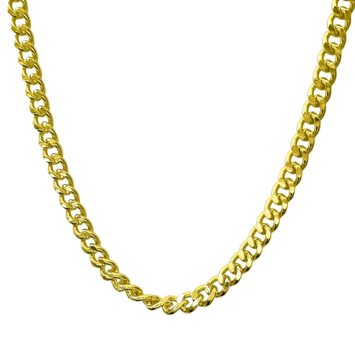 COGGIOLA - Cadena Grumet Grueso Enchapado Oro 18K