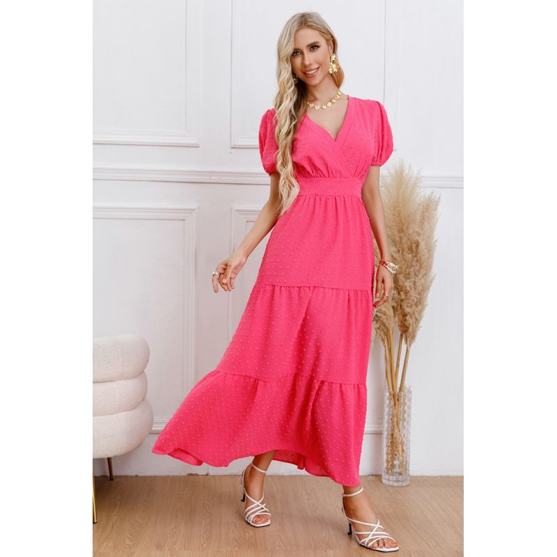 MPROPIA - Maxi Vestido Largo Primavera Mujer Casual Eventos Texturizado 3338