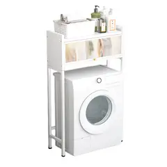 GENERICO - Repisa Organizador Estante De Lavadora Baño Metalico