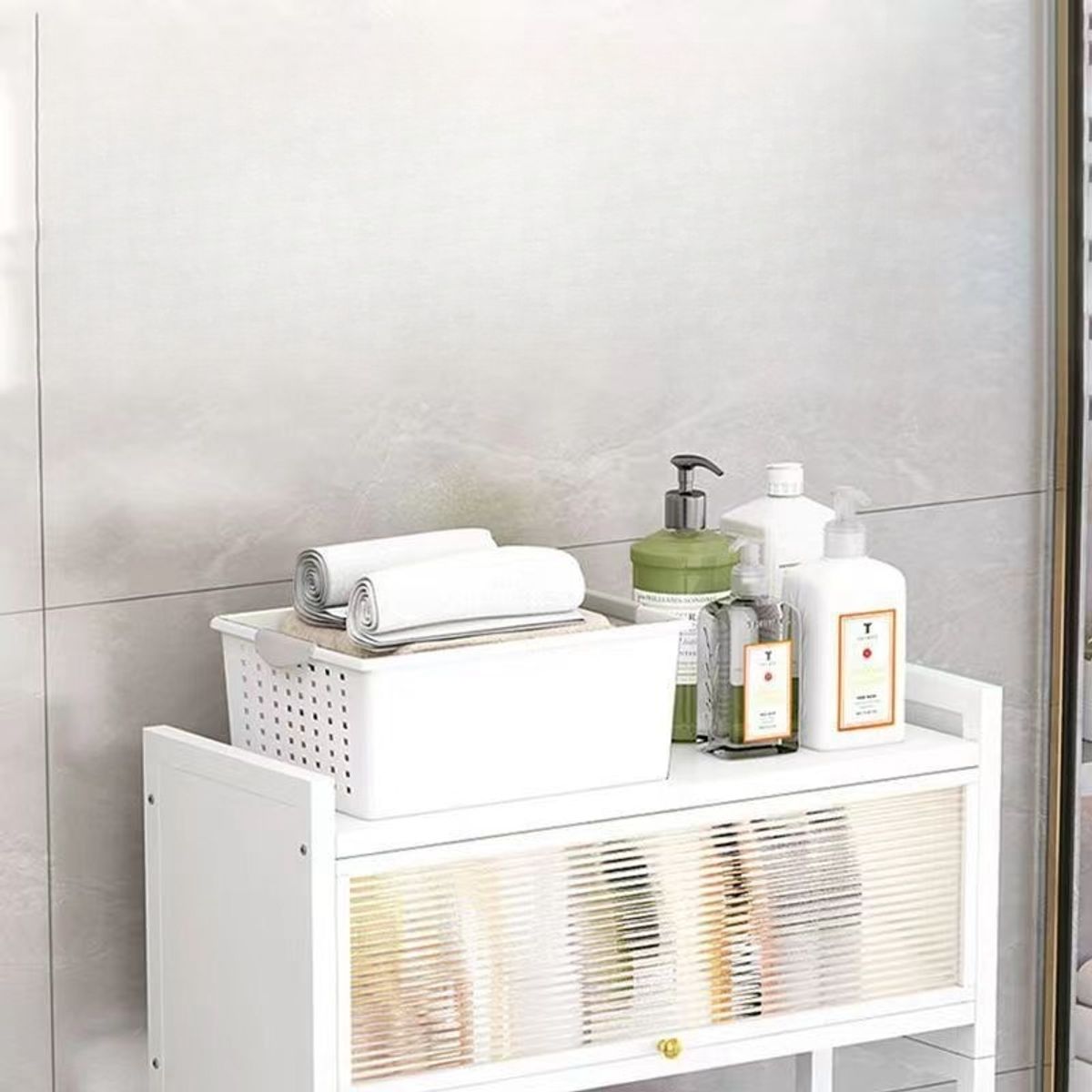 GENERICO - Repisa Para Baño Organizador Metalico Portatil Estantes