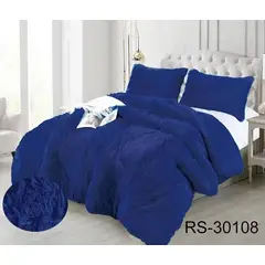 GENERICO - Cobertor de Invierno Peludo 2 plazas Azul Rey