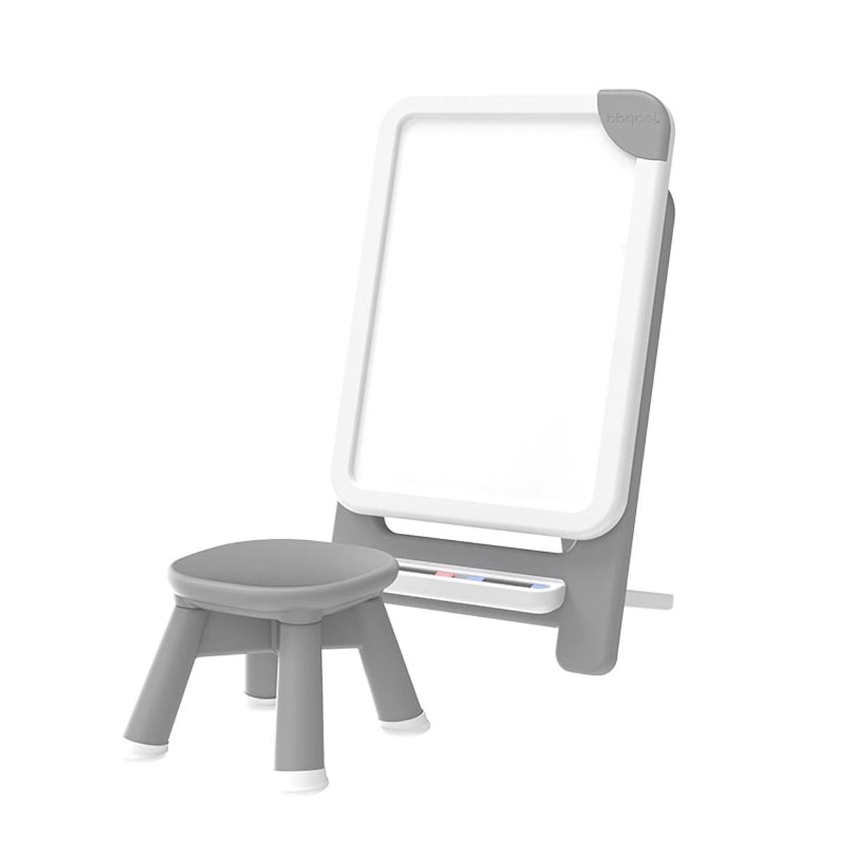 BBQOOL - Pizarra Didáctica Board Grey + Plumones + Borrador