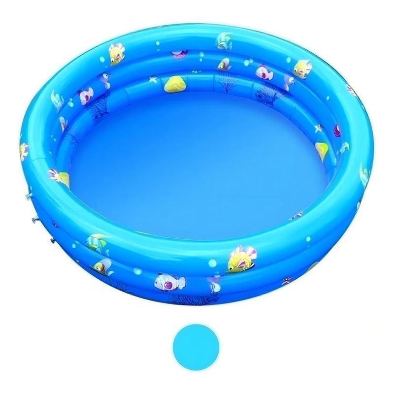 GENERICO - Piscina Inflable 3 Anillos 120 X 40 Cms para niños