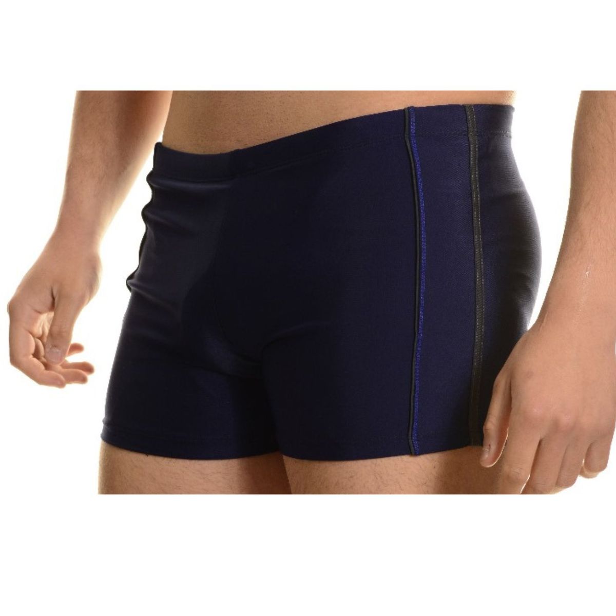LIKE SHOP - Traje De Baño Lycra Hombre Deportivo Natación Ajustado Brasil 8336