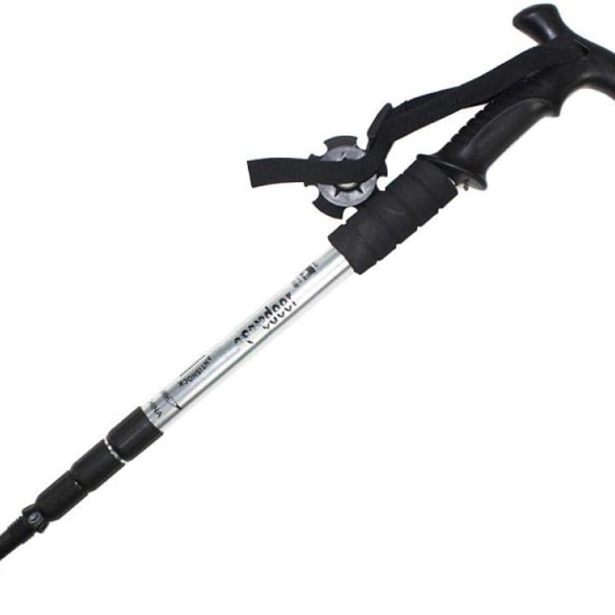 CAMPSOR - Bastón Trekking Campsor Aluminio Ajustable Mango Ergonómico