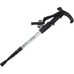 CAMPSOR - Bastón Trekking Aluminio Ajustable Mango Ergonómico