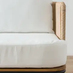 AMOBLE - Sofa terraza Borno 240 Blanco Amoblé