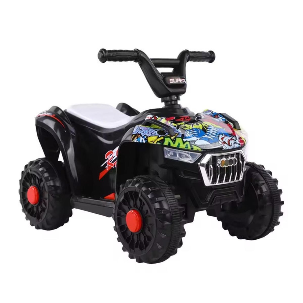 KIVARA - Cuatrimoto Auto Electrico Infantil Luz Sonido Bateria Yellow