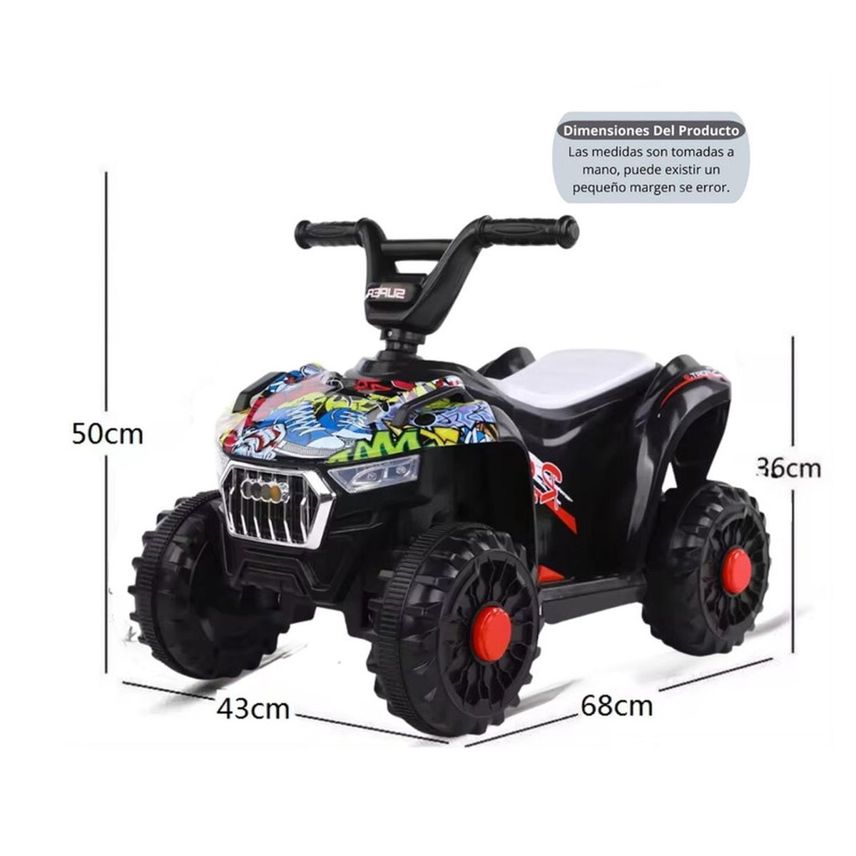 KIVARA - Cuatrimoto Auto Electrico Infantil Luz Sonido Bateria Yellow