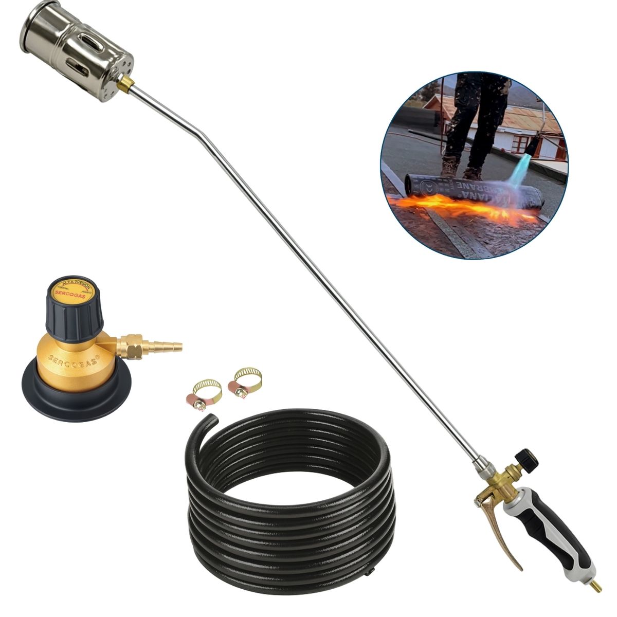 DICAS - Soplete Turbo Membrana Asfaltica Con Gatillo