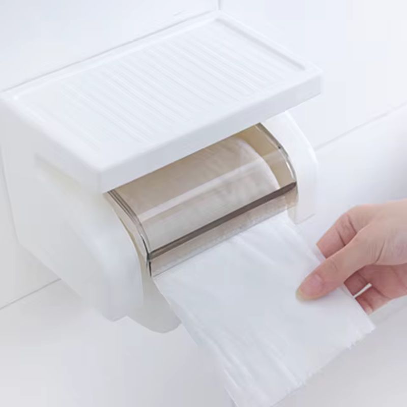 GENERICO - Dispensador Porta Papel Higiénico Soporte Celular Pared