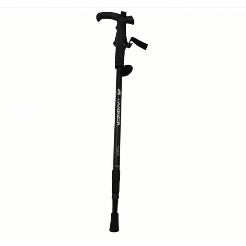 CAMPSOR - Bastón Trekking Campsor Aluminio Ajustable Mango Ergonómico