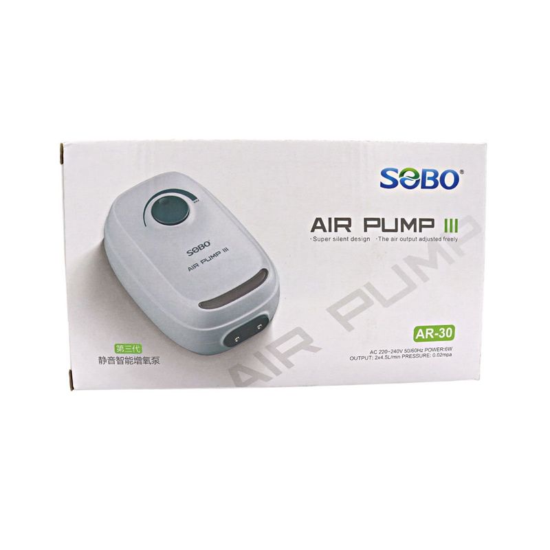 GENERICO - Bomba De Aire Ar-30 2 Salidas Sobo Acuarios Aire Ajustable