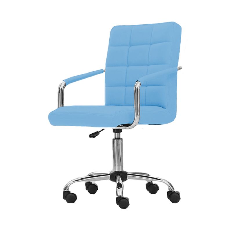 RD - Silla Oficina RD Sillon Escritorio PC Regulable Ejecutivo Celeste