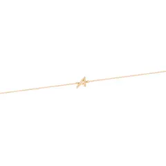 JB JOYAS BARON - Pulsera Oro Amarillo 18kt Letra A 6 Pts