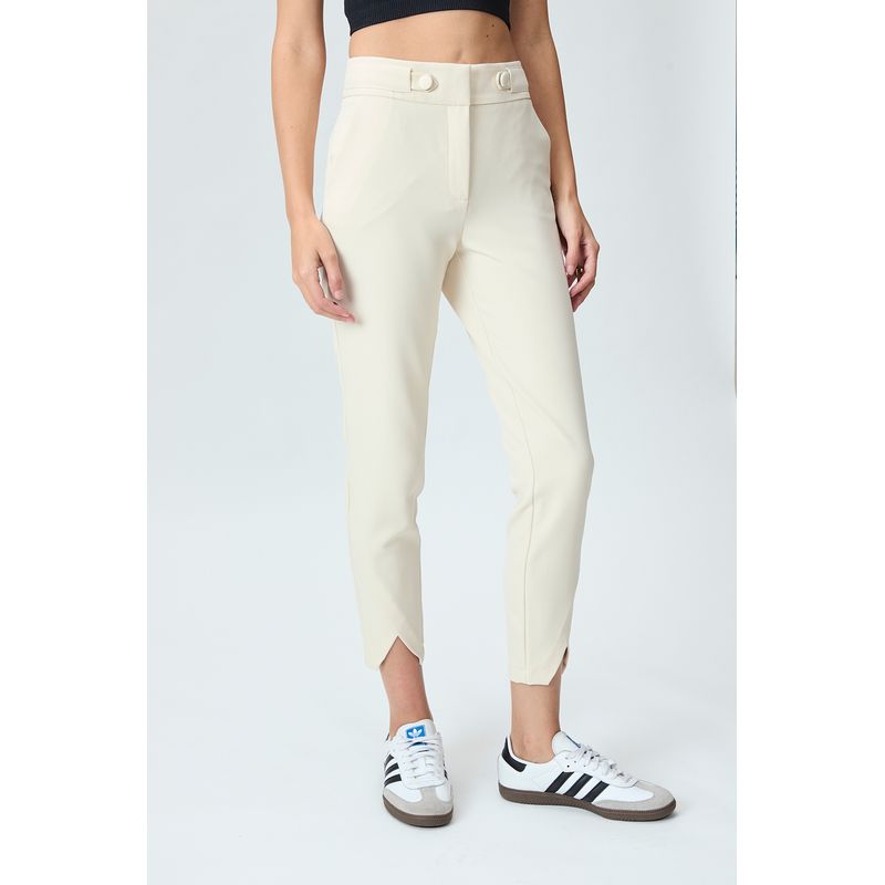 IO - Pantalon Beige Mujer Io