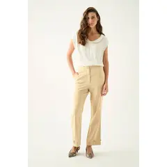 ASH - Pantalon Beige Mujer