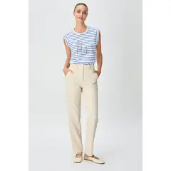 IO - Pantalon Beige Mujer