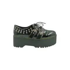 PAND G - Zapato Negro Plataforma Mujer