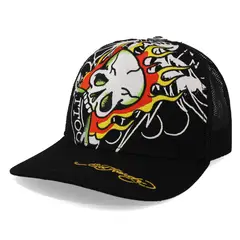 ED HARDY - Gorra Embroider Ed Fire Skull Unitalla
