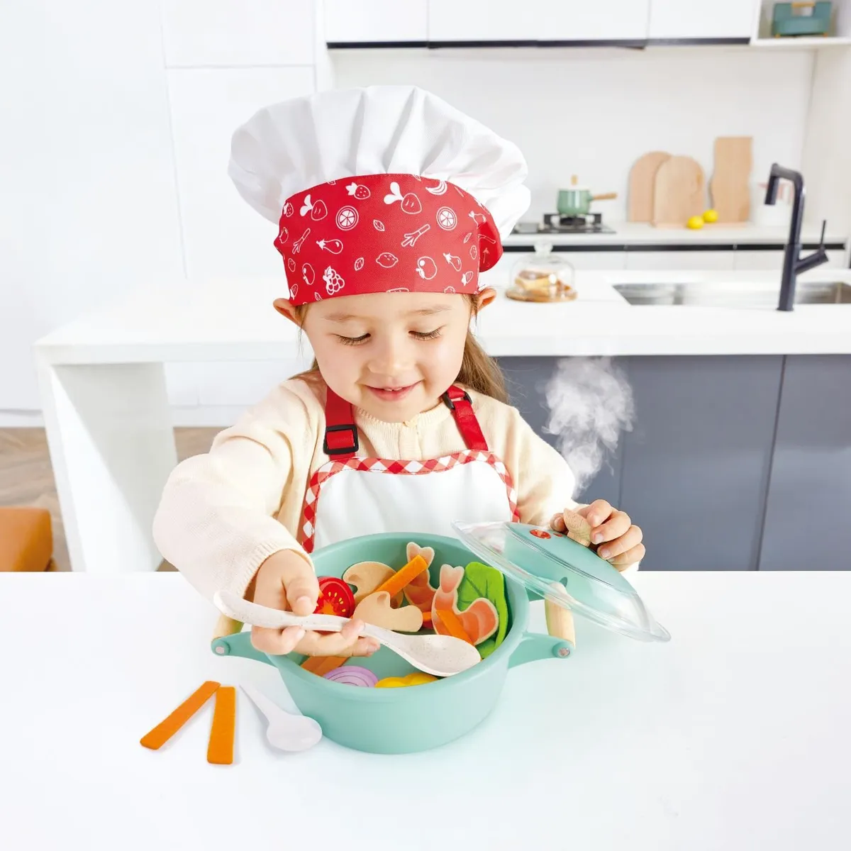 HAPE - Little Chef Cooking & Steam Playset