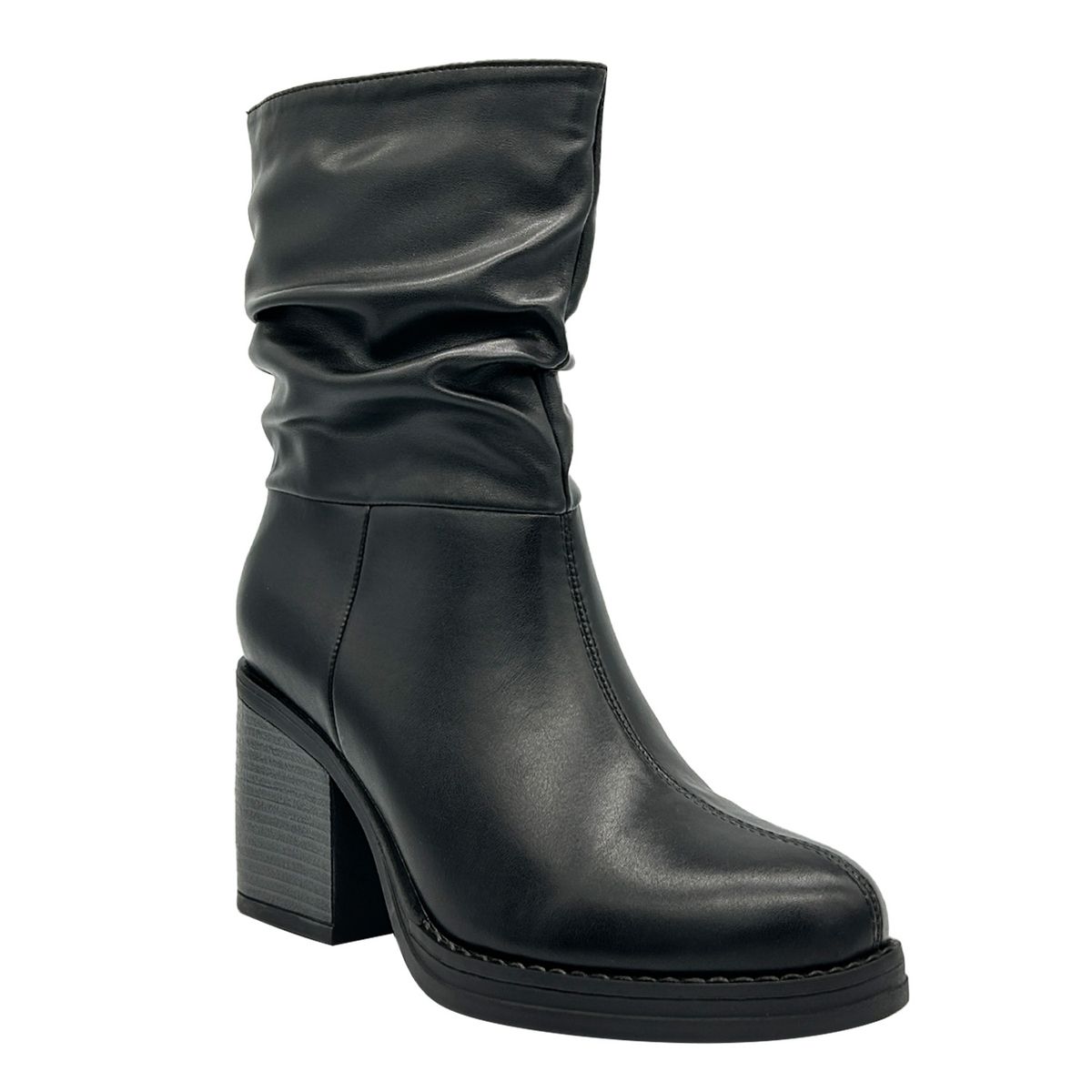 DINASTELLA - Bota para mujer, Negro, media pantorrilla Danicolle