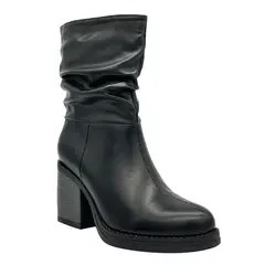 DINASTELLA - Bota para mujer, Negro, media pantorrilla Danicolle