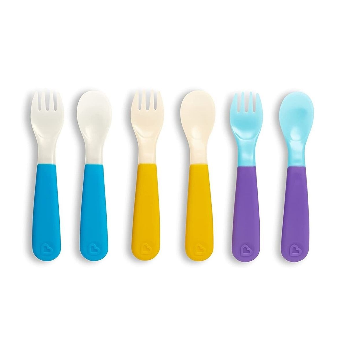 MUNCHKIN - Set Tenedor Y Cucharas Cambian De Color 6pcs Munchkin