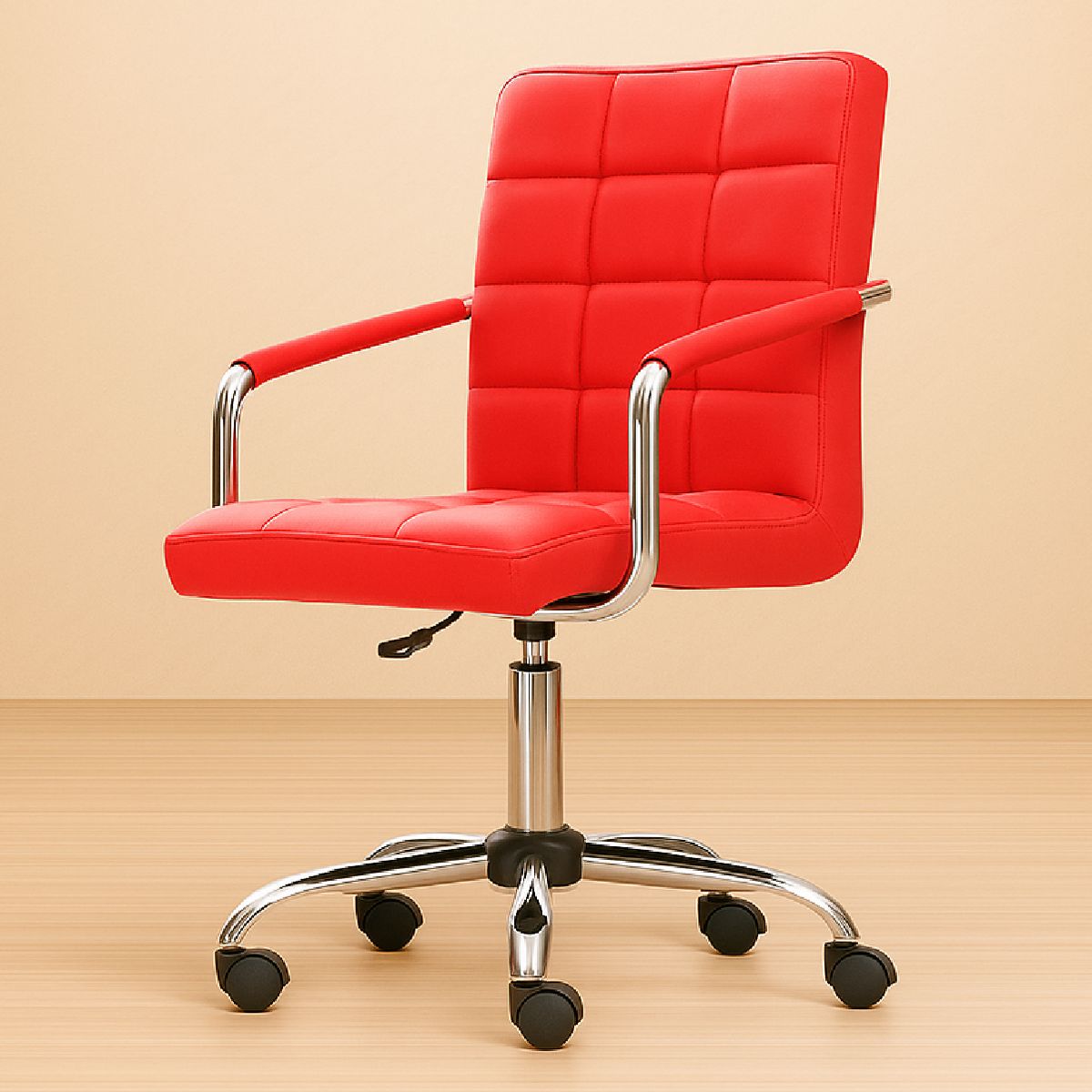 RD - Silla Oficina RD Sillon Escritorio PC Regulable Ejecutivo Rojo