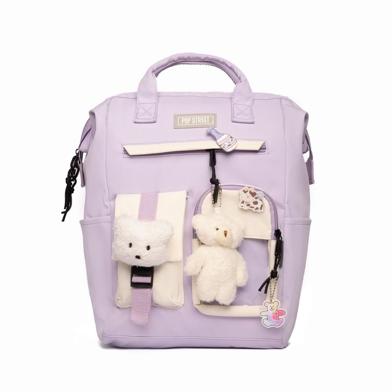 GENERICO - Mochila Pop Street K-Bag Bear Purple