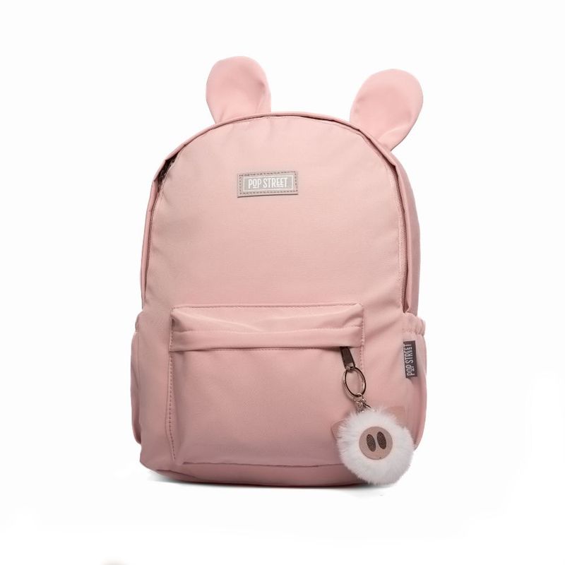 GENERICO - Mochila Pop Street Minimalista Orejas Pink
